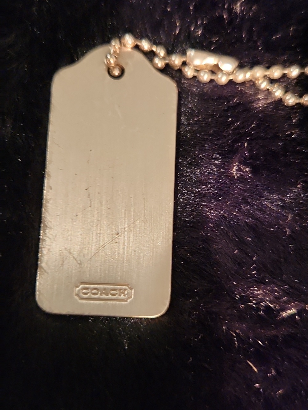 Coach RARE Metal And Smokey Lucite Jewel Hang Tag - Picture 3 of 6